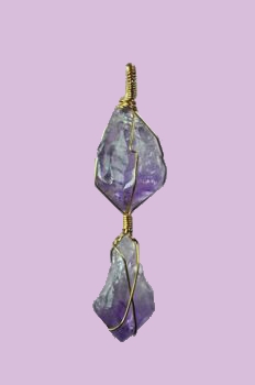 Amethyst Wrapped Pendant