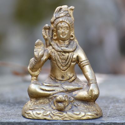 Shiva Statue Brass - Click Image to Close