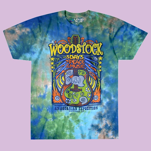 Woodstock Guitar Tie Dye